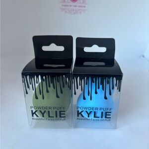 Kylie Powder Puff Set - Green and Blue